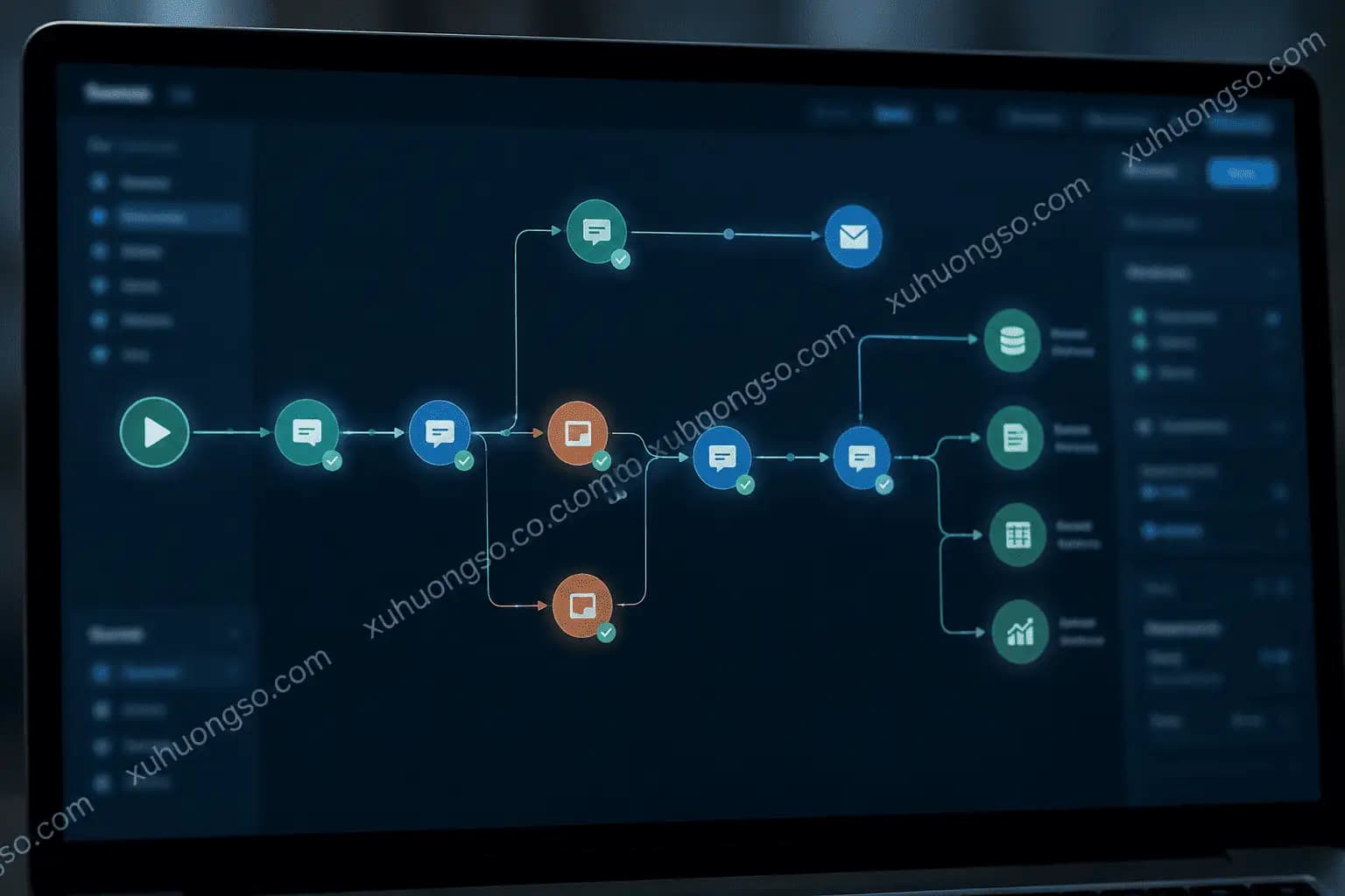 Workflow tự động hoá n8n tự host, minh hoạ