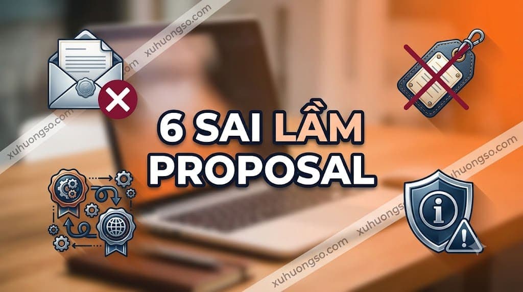 Infographic 6 sai lầm khiến proposal freelancer bị từ chối