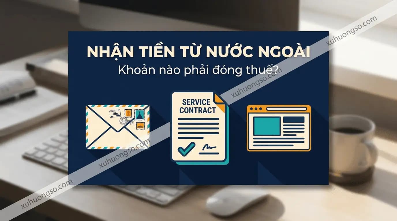 Ba nhóm khoản tiền nhận từ nước ngoài: kiều hối, tiền công dịch vụ và doanh thu nền tảng số